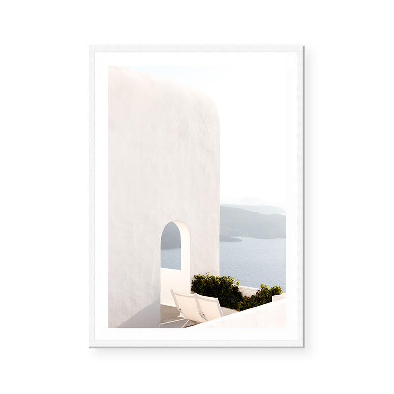 Santorini Balcony | Art Print