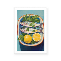 Lemons And Sardines | Art Print