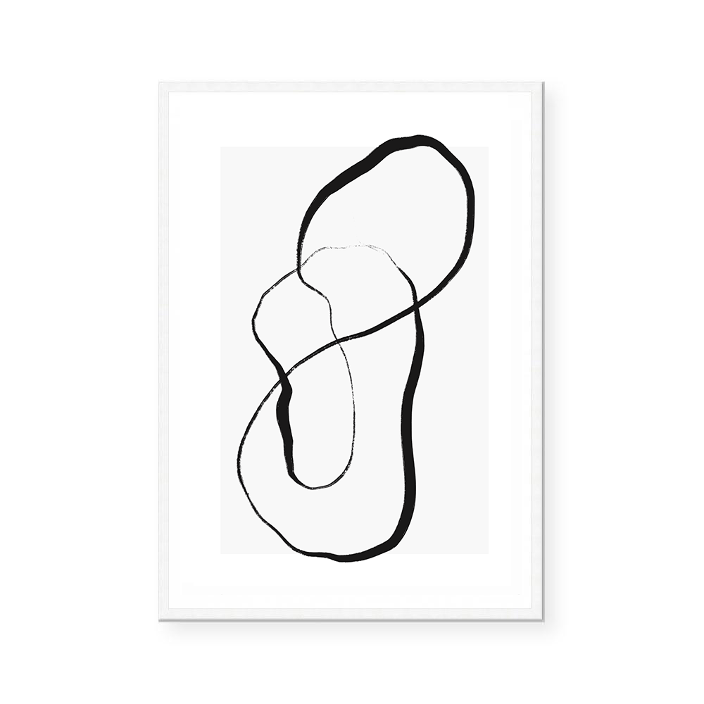 Soft Neutral Fluid III | Art Print