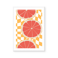 Checkered Oranges | Art Print