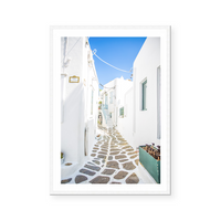 Empty Mykonos Street | Art Print