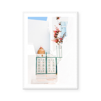 Courtyard In Greece | Art Print