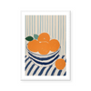 Oranges On Stripes I | Art Print