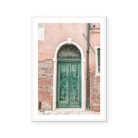 Ancient Green Door | Art Print