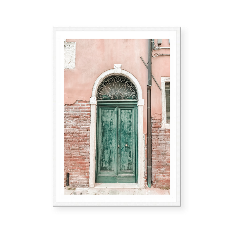 Ancient Green Door | Art Print