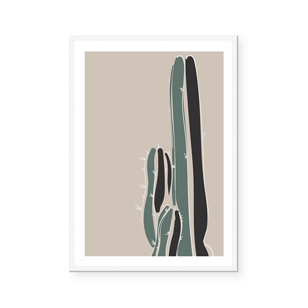 Abstract Cactus | Art Print – Life In Ink