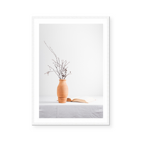 Clay Vase With Dry Branches | Art Print