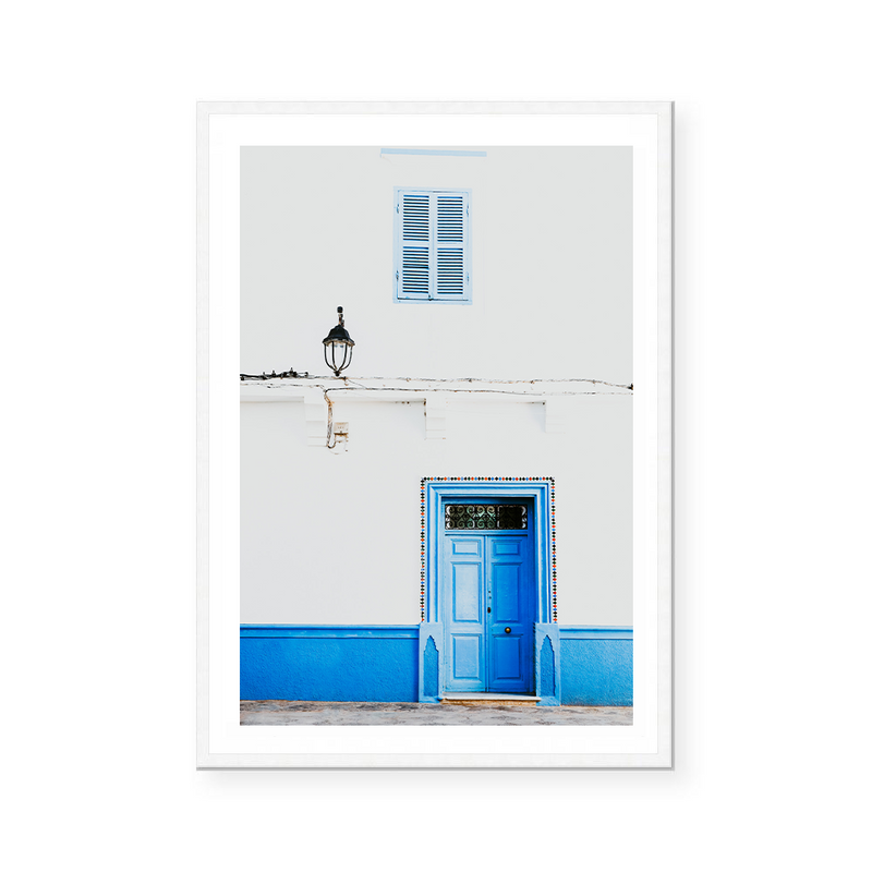 Blue Door In Assila | Art Print