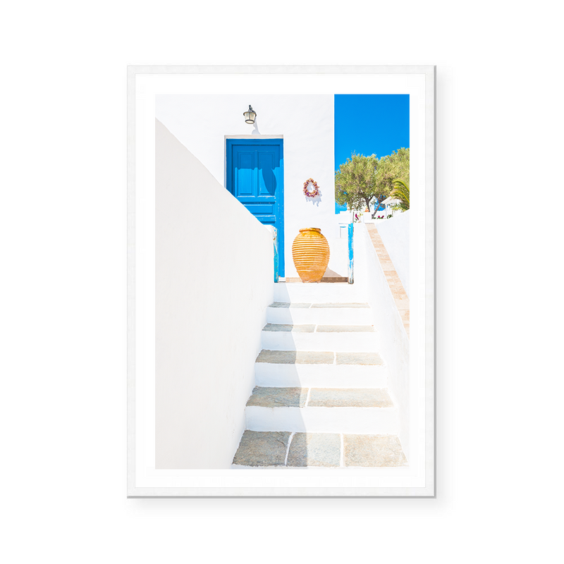 Santorini Stairs | Art Print