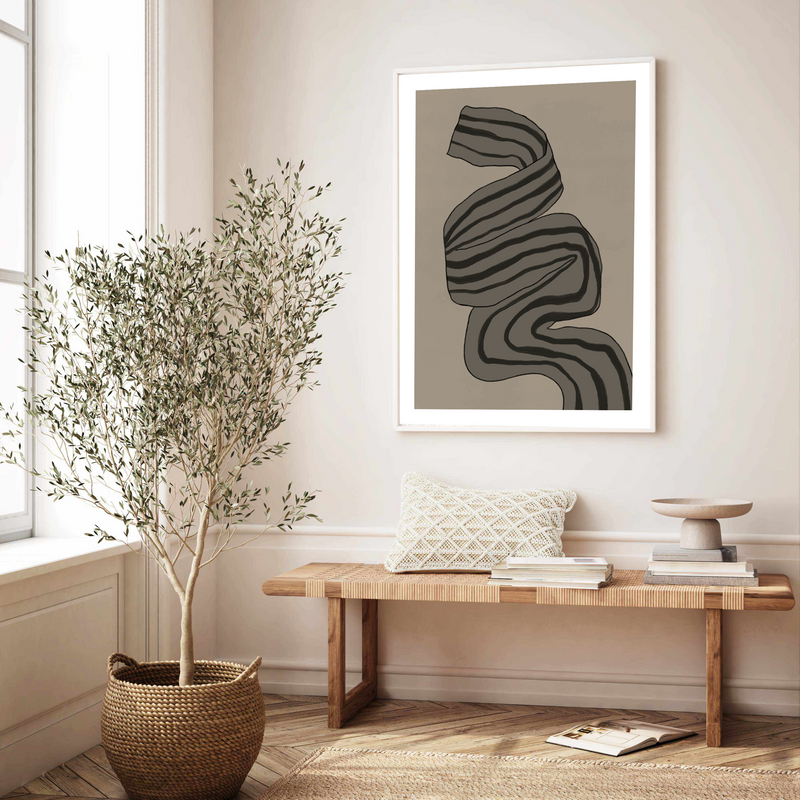 Striped Ribbon | Art Print