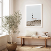 Lighthouse On Rocks | Art Print