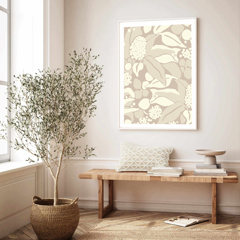 Neutral Banksias | Art Print