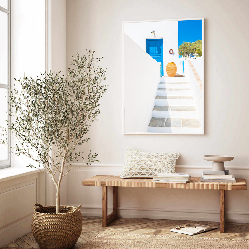 Santorini Stairs | Art Print