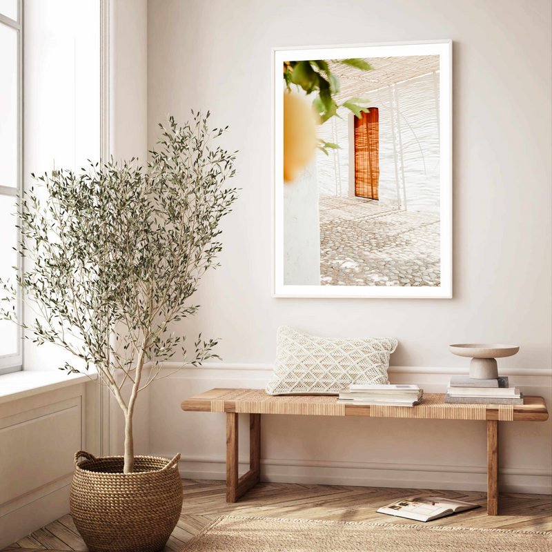 Mediterranean Wooden Door | Art Print