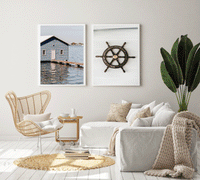 Coastal Wheel | Art Print