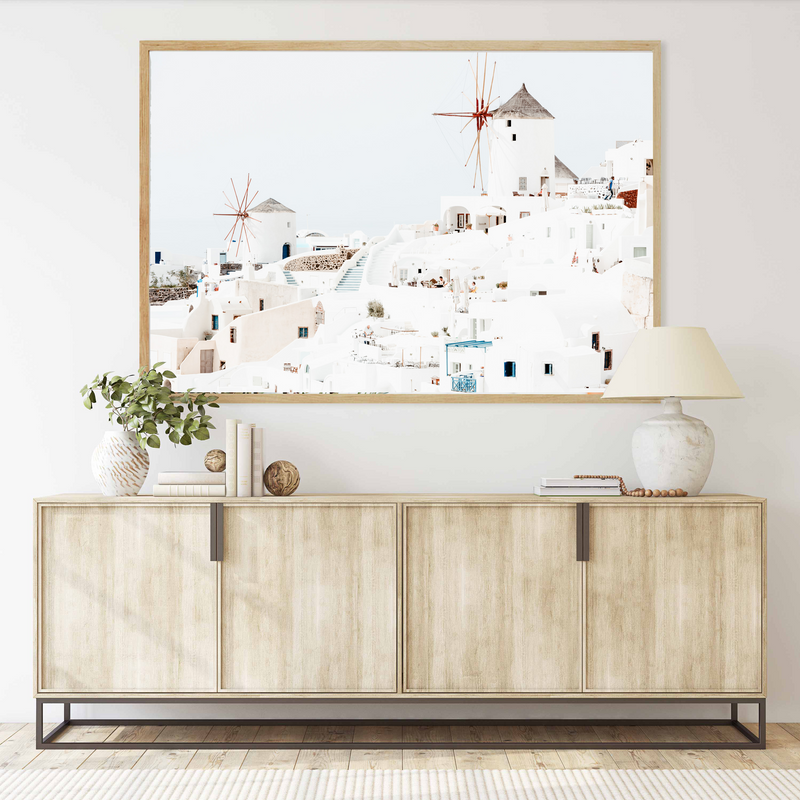 Village of Oia in Santorini | Art Print