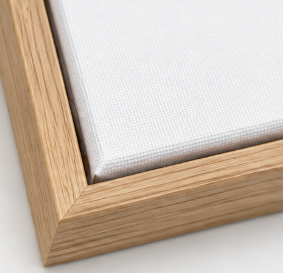 Natural Oak Frame framing option
