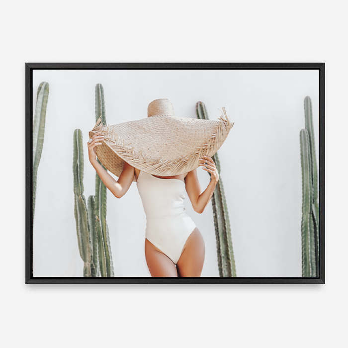 Cactus On Wall | Canvas Print