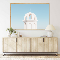 Santorini Building | Art Print