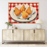 Pears On A Plate | Art Print