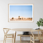 Camels Walking In The Desert | Art Print