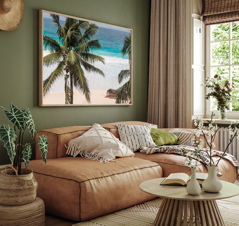 Palm Trees By The Beach | Art Print