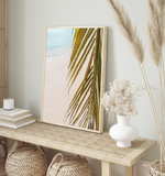 Palm Leaf By The Beach | Art Print
