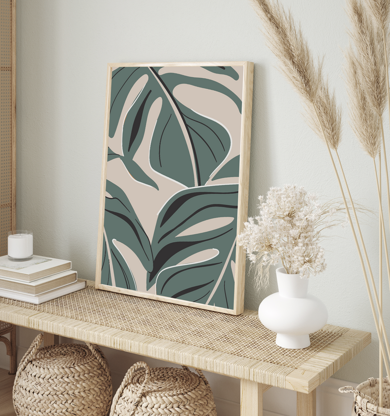 Abstract Monstera | Art Print