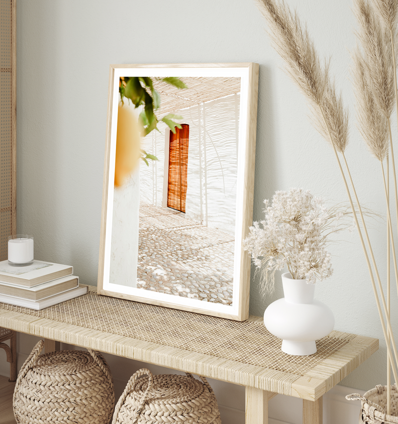 Mediterranean Wooden Door | Art Print