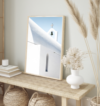 Old Church In Santorini | Art Print