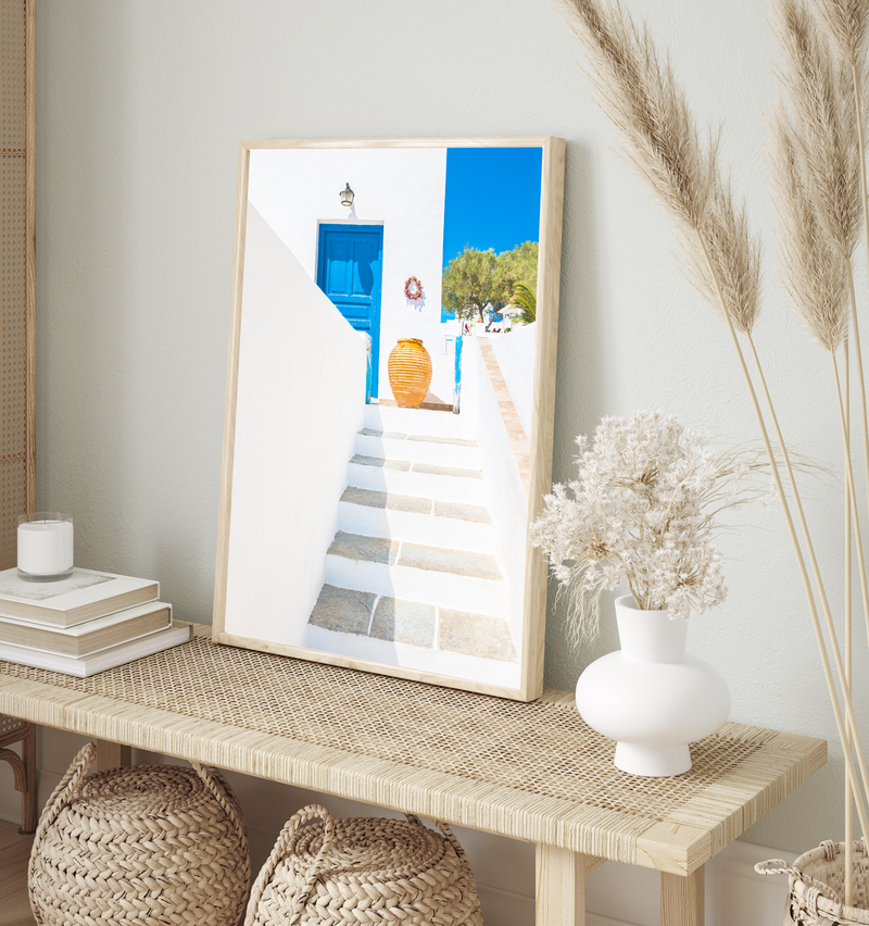 Santorini Stairs | Art Print