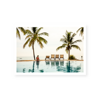 Edge Of The Pool In Zanzibar | Art Print