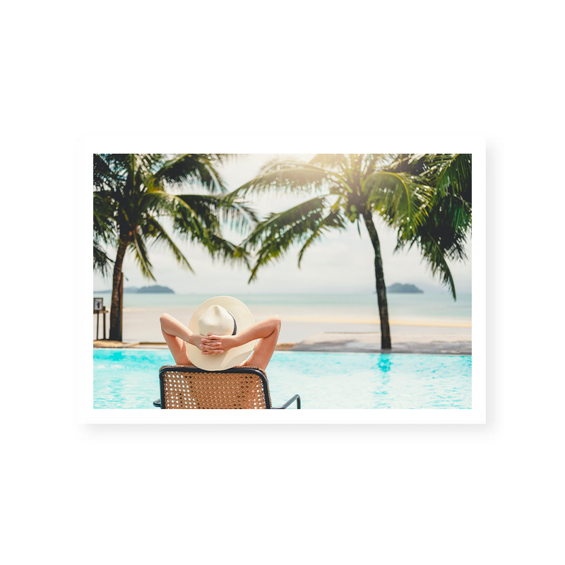 Relaxation By The Pool | Art Print