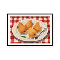 Pears On A Plate | Art Print