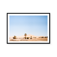 Camels Walking In The Desert | Art Print