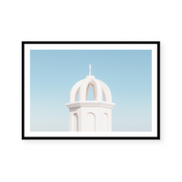 Santorini Building | Art Print