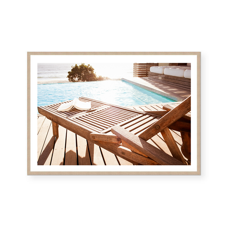Open Book By The Pool | Art Print