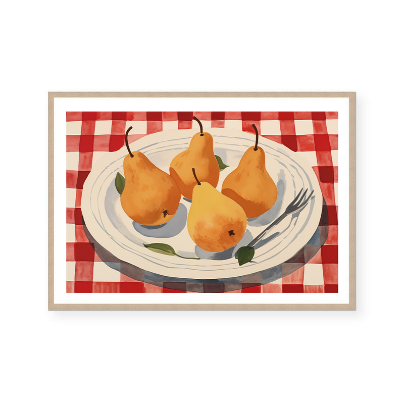 Pears On A Plate | Art Print