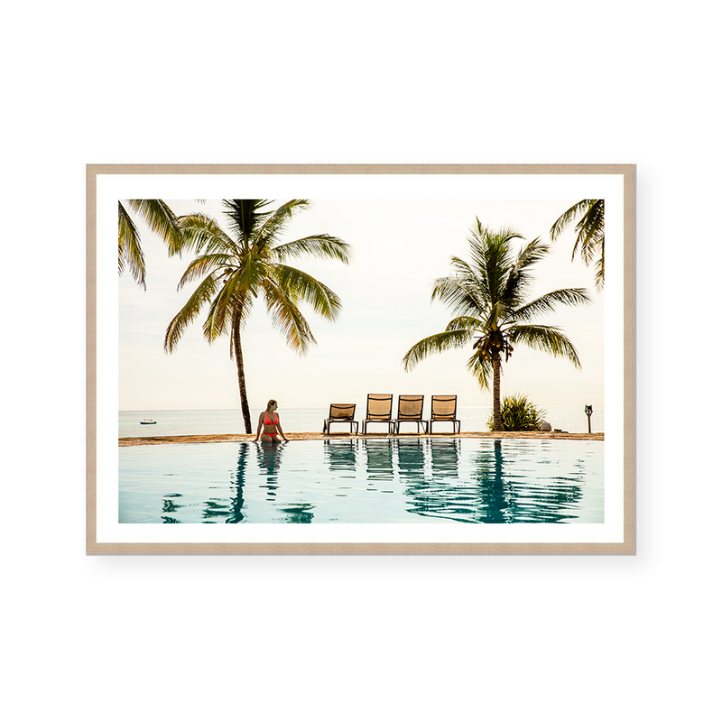 Edge Of The Pool In Zanzibar | Art Print
