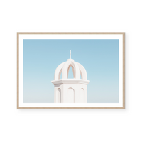 Santorini Building | Art Print