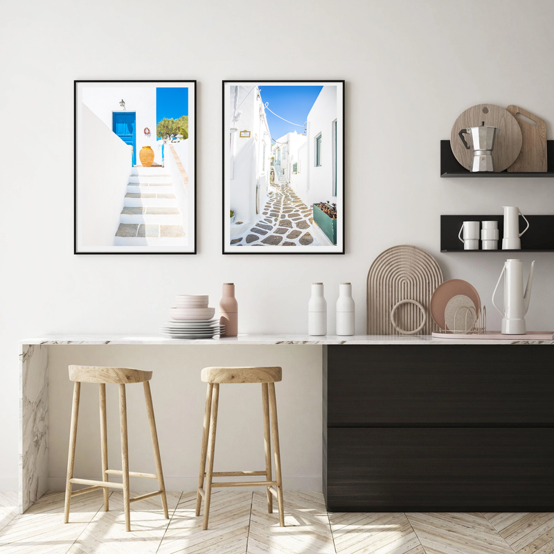 Santorini Stairs | Art Print