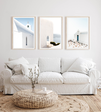 Old Church In Santorini | Art Print