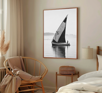 Solitary Sailboat in Still Waters | Art Print