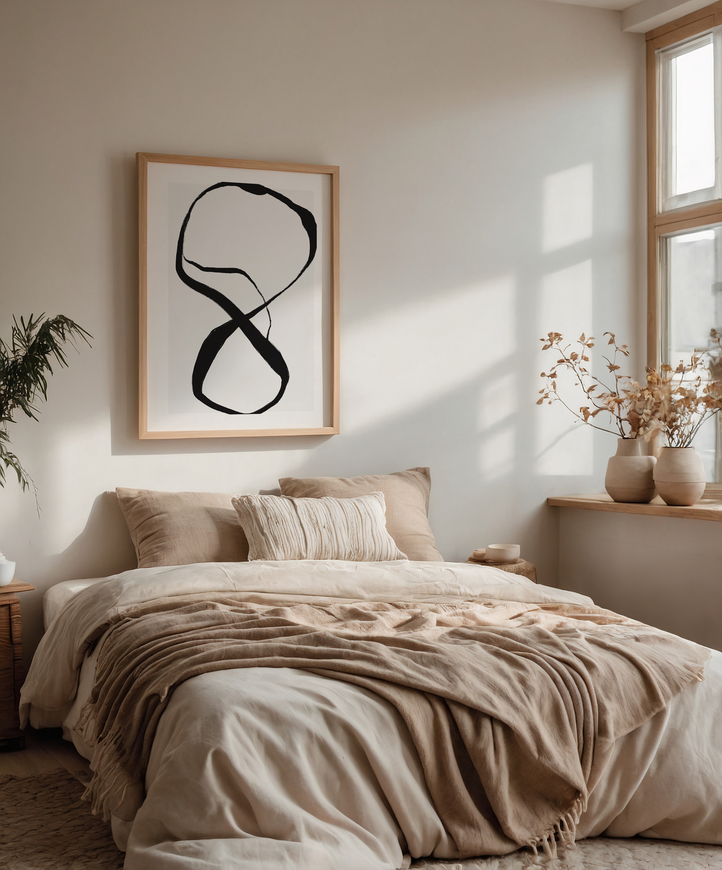 Soft Neutral Fluid I | Art Print