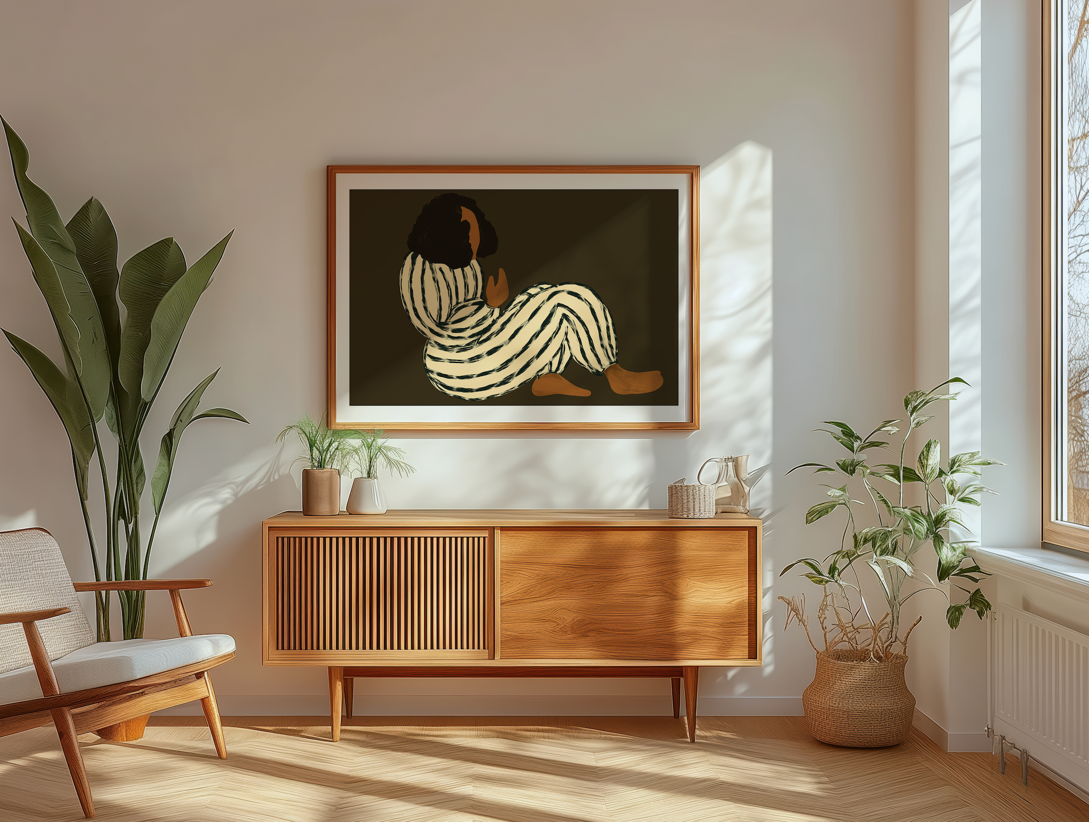 Lagom Women | Brown | Art Print