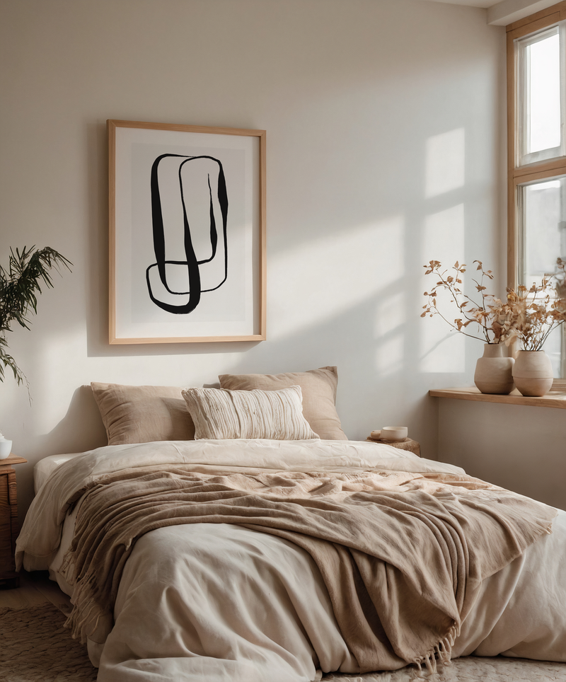 Soft Neutral Fluid IV | Art Print
