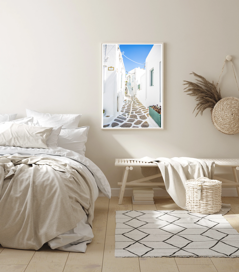 Empty Mykonos Street | Art Print