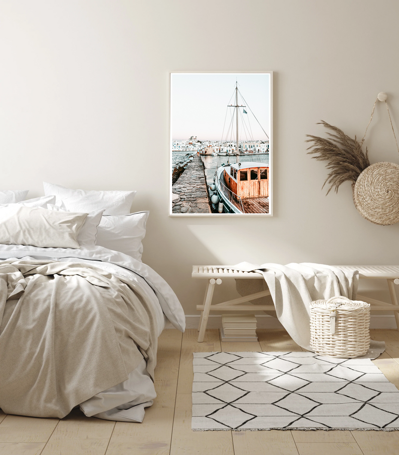 The Port Of Paros | Art Print