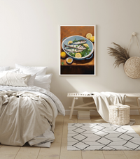 Sardines On Plate II | Art Print