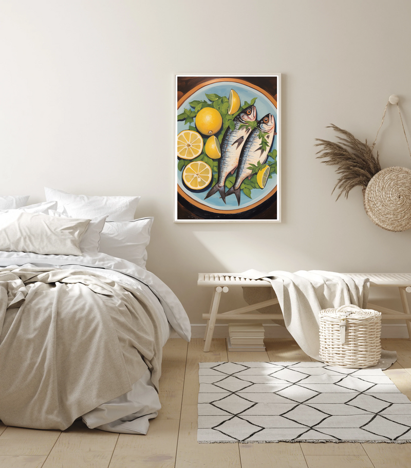 Sardines On Plate I | Art Print